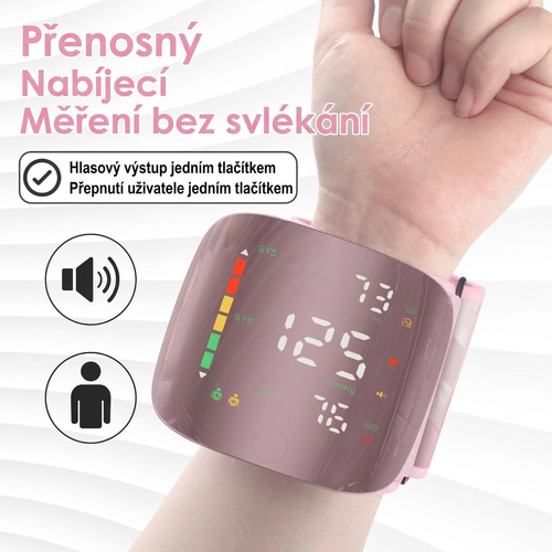 Pulsia™ — Zápěstní tlakoměr s hlasovým čtením