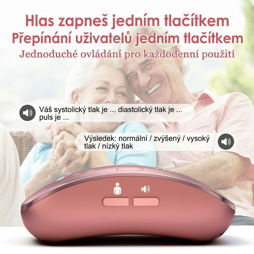 Pulsia™ — Zápěstní tlakoměr s hlasovým čtením